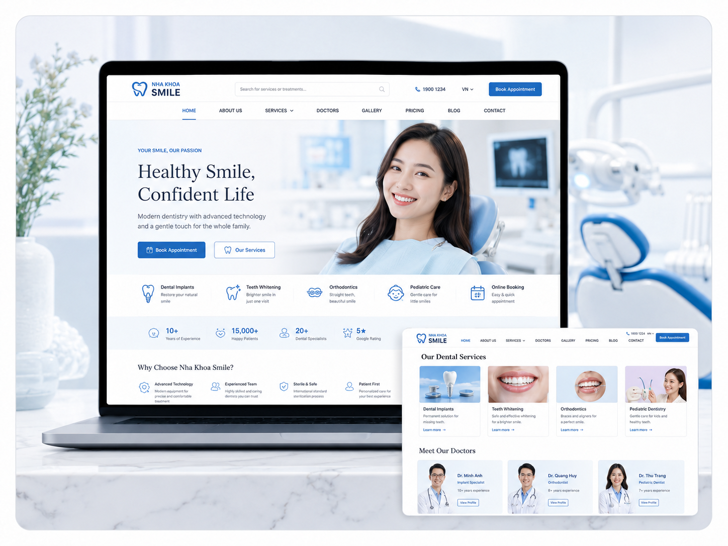 Dự án Website phòng khám Nha Khoa Smile